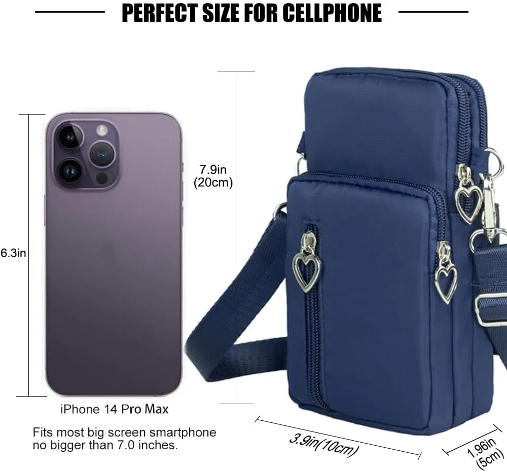 Small Crossbody Bags for Women, Universal Pouch Wallet Cell Phone Purse Lightweight Pockets Handbags Mini Shoulder Bag