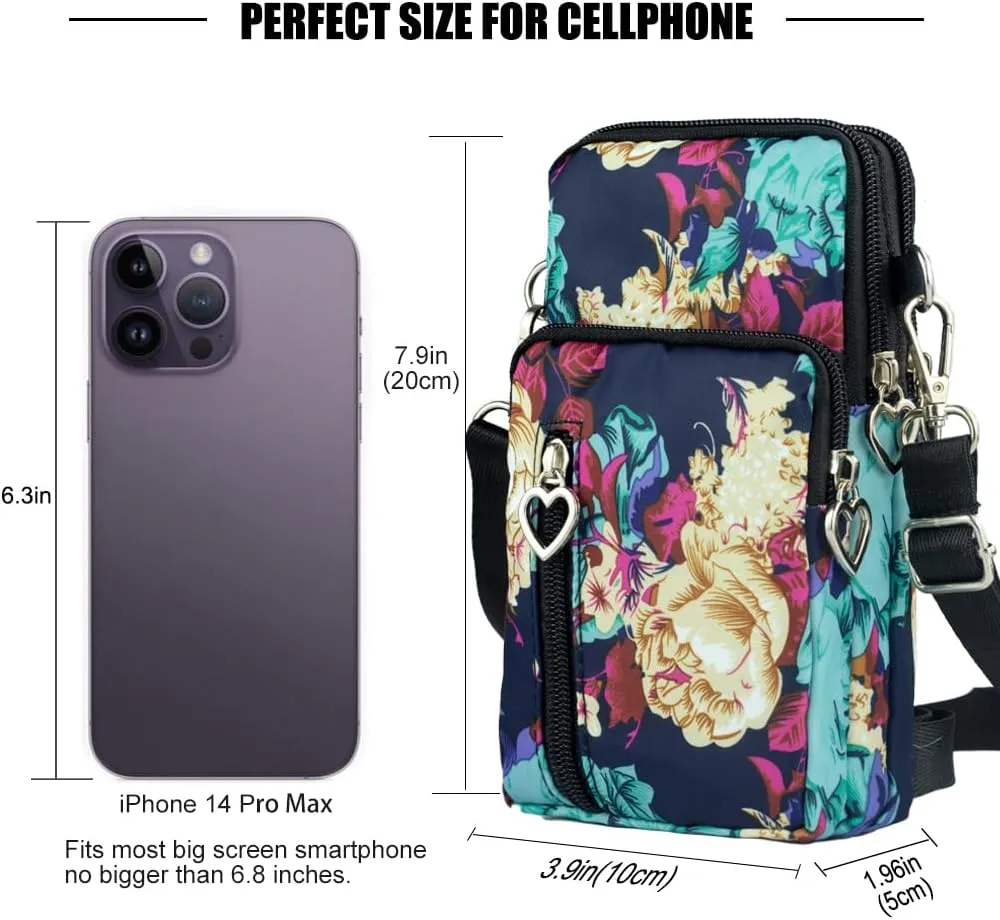 Small Crossbody Bags for Women, Universal Pouch Wallet Cell Phone Purse Lightweight Pockets Handbags Mini Shoulder Bag