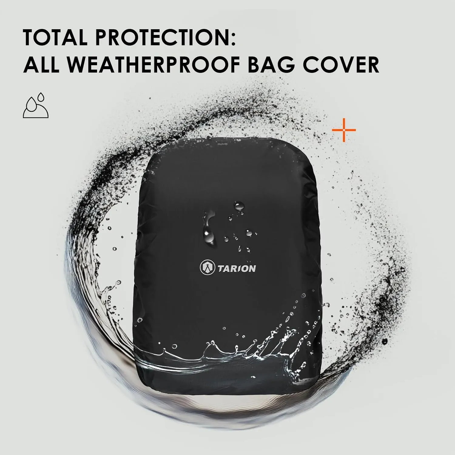 TARION Camera Backpack Waterproof Camera Bag Large Capacity Camera Case Photography Backpack with 15in Laptop Compartment Rain Cover for Men Women Photographer DSLR SLR Cameras Lens Tripod Black TB-02