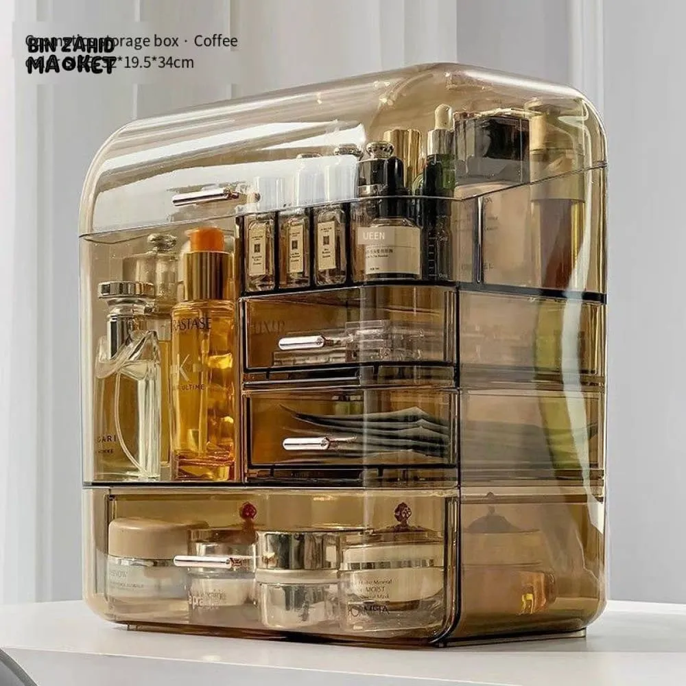 TRANSPARENT MULTI LAYER COSMETIC ORGANIZER