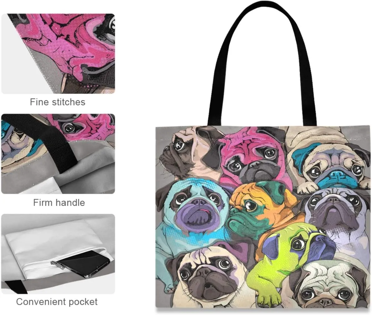 visesunny Fashion Floral Tote Bag with Interior Pocket Lightweight Travel Shoulder Bag Handbag Purse
