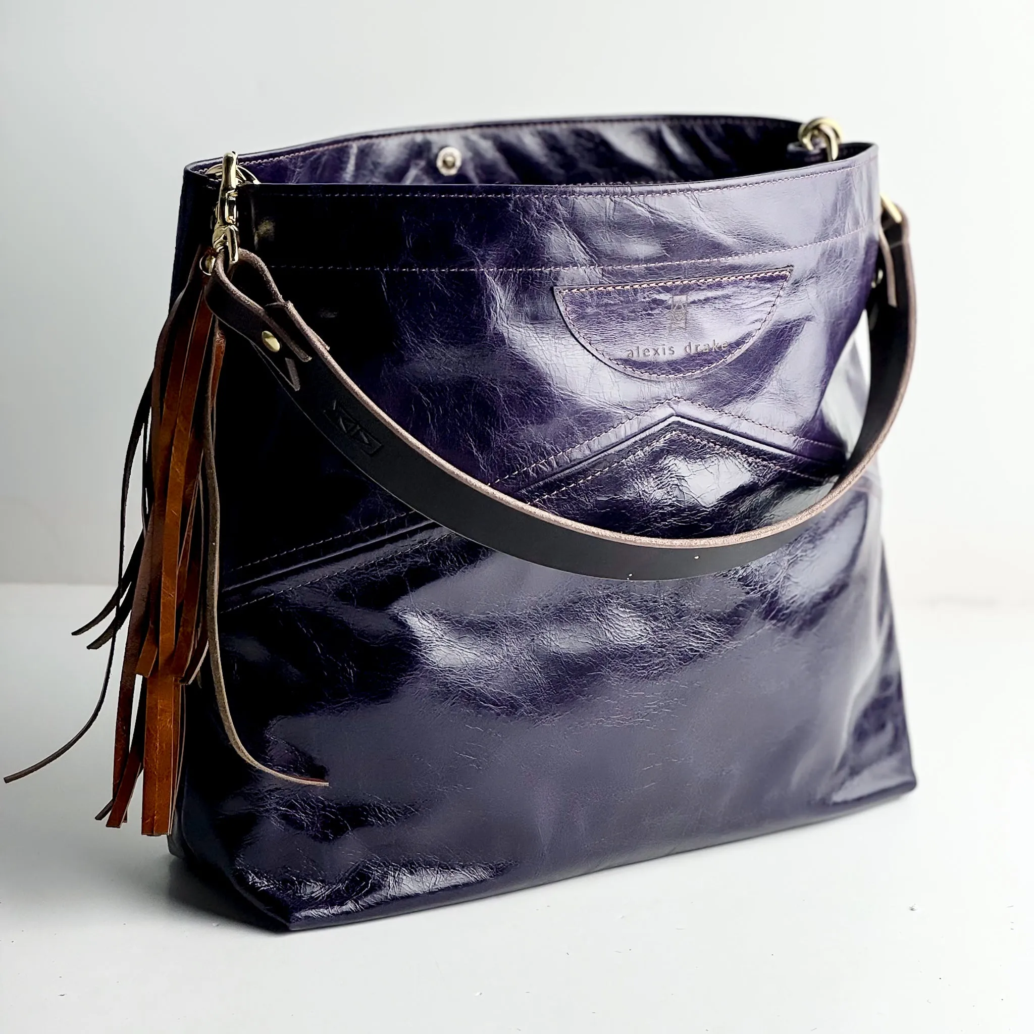 Western Woods Collection | Eleanor Shoulder Tote | Elderberry